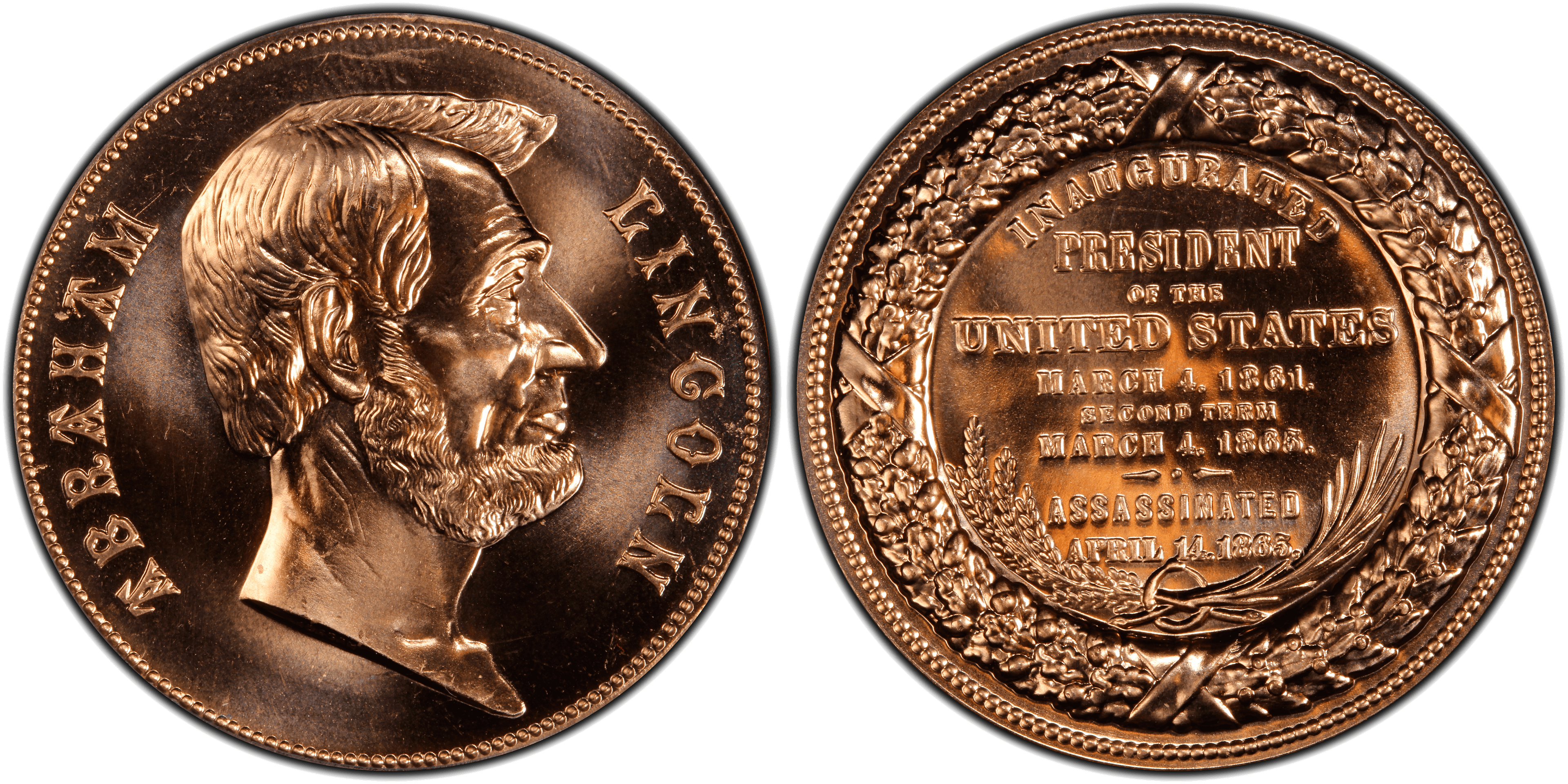 No Date Medal Abraham Lincoln 3" Bronze