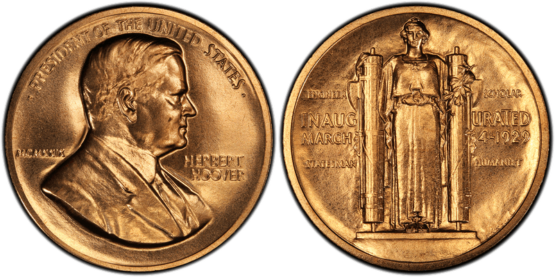 No Date Medal Herbert Hoover Inauguration Medal