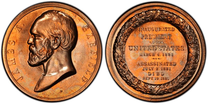 No Date Medal James Garfield