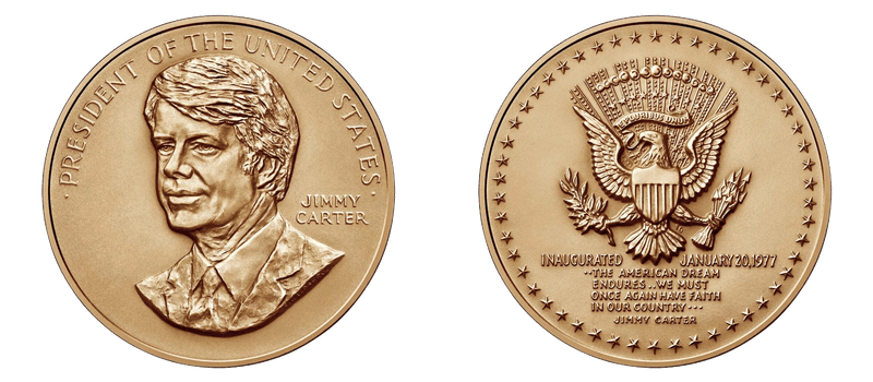 No Date Medal Jimmy Carter 3" Bronze