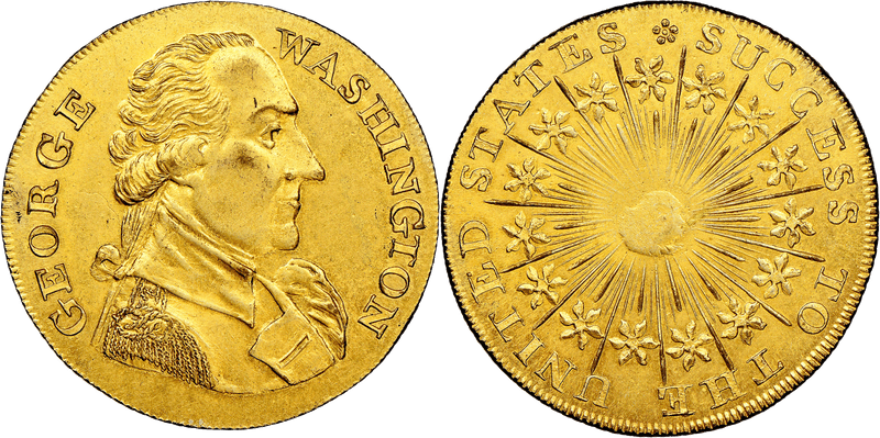 Undated Washington Success Medal - Large Reeded Edge