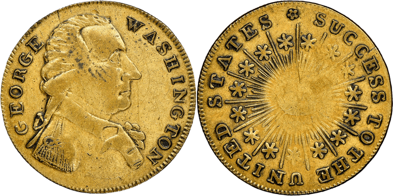 Undated Washington Success Medal - Small Plain Edge