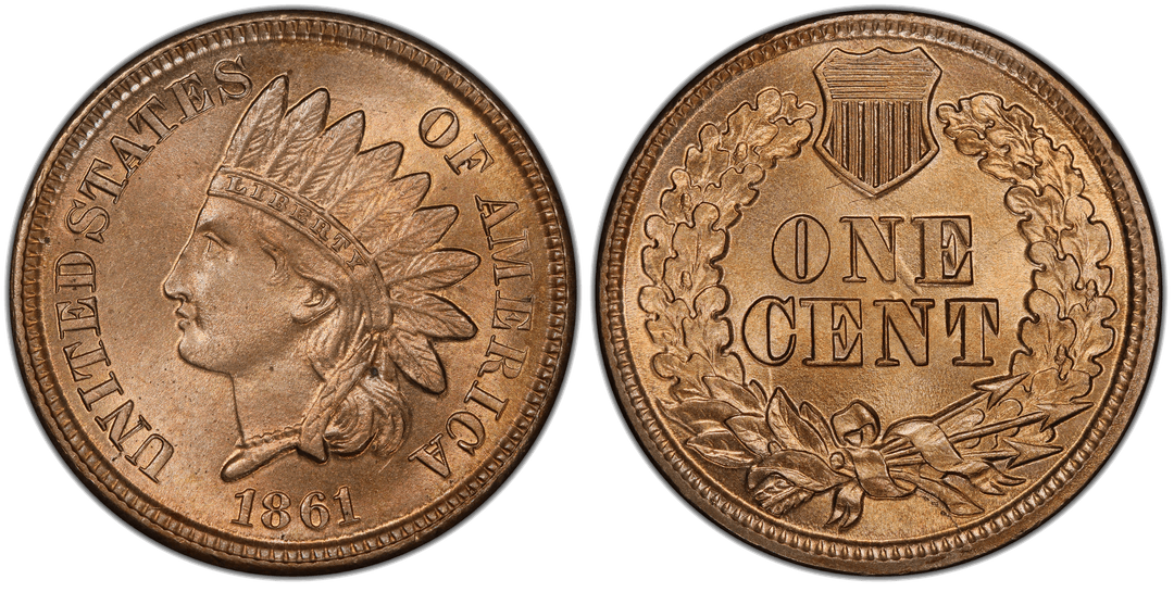 1861 Indian Head Cent Die Clash (Reverse)