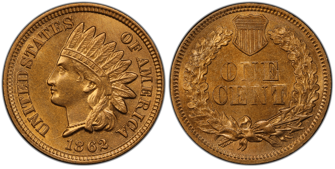 1862 Indian Head Cent Doubled Die Reverse FS-801 Snow-5