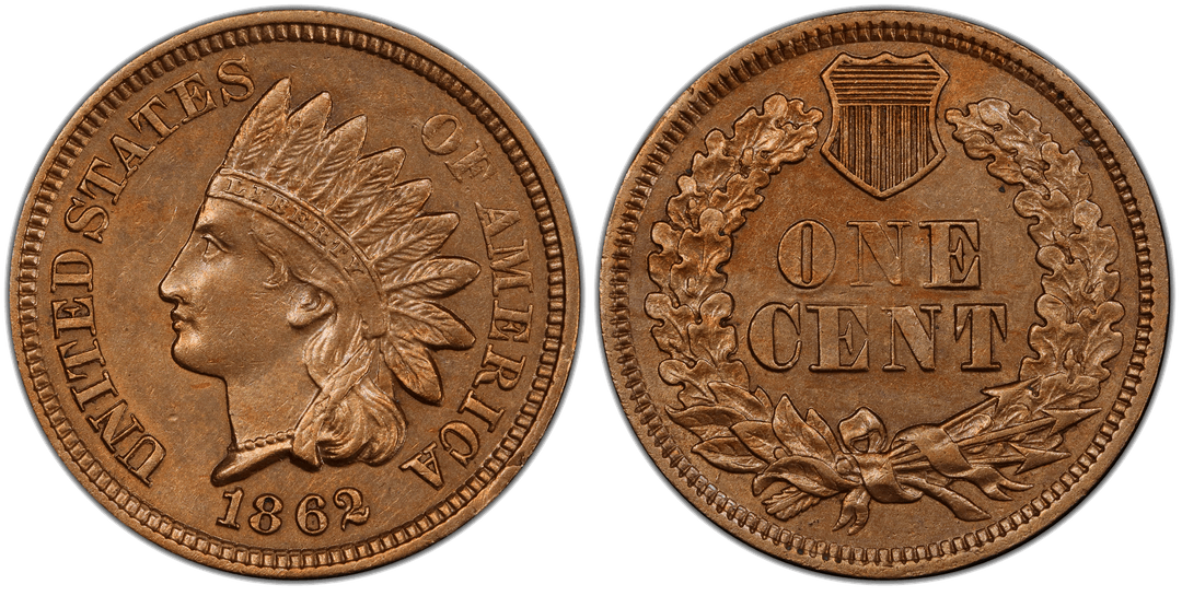 1862 Indian Head Cent Doubled Die Reverse FS-802 Snow-6