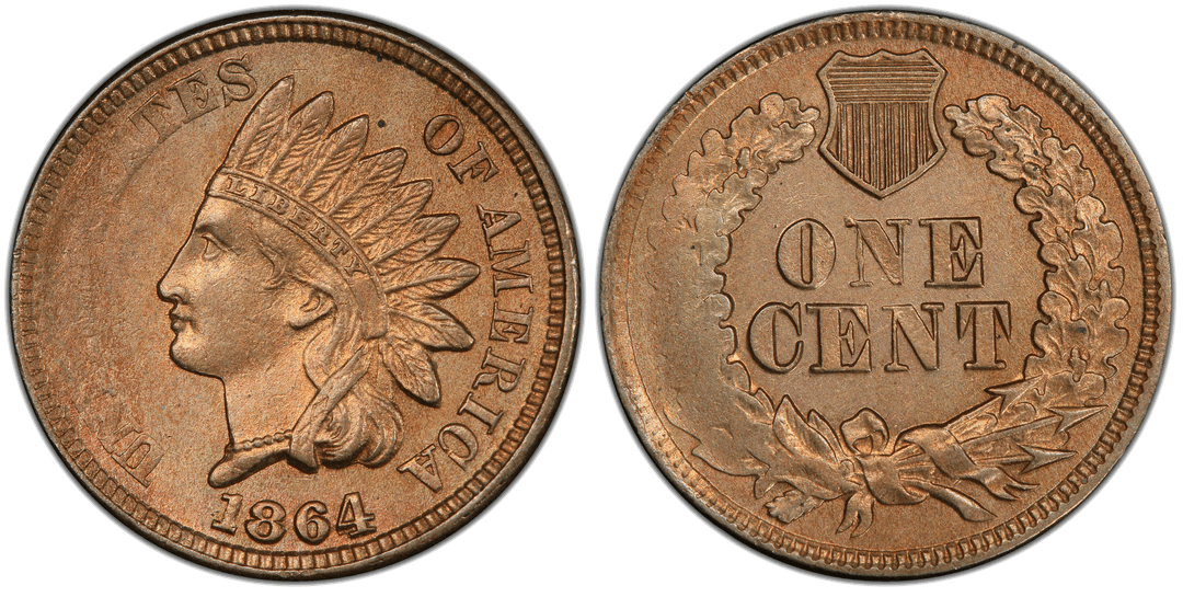 1864 Indian Head Cent (Copper Nickel) Tapered Planchet