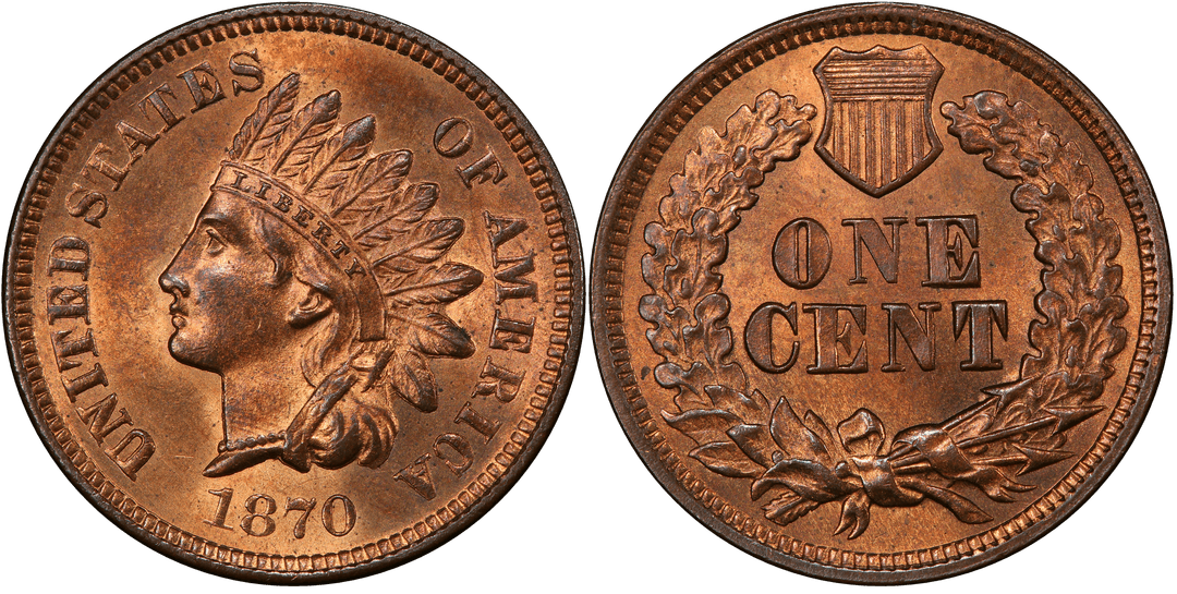1870 Indian Head Cent Pickaxe Die Gouge FS-303