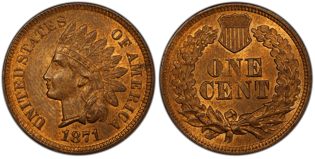 1871 Indian Head Cent Shallow N FS-901