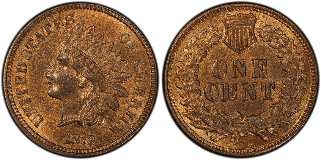 1872 Indian Head Cent Repunched Date FS-301
