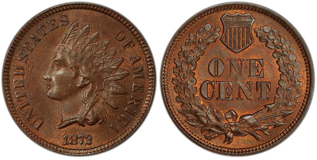 1872 Indian Head Cent Shallow N FS-901