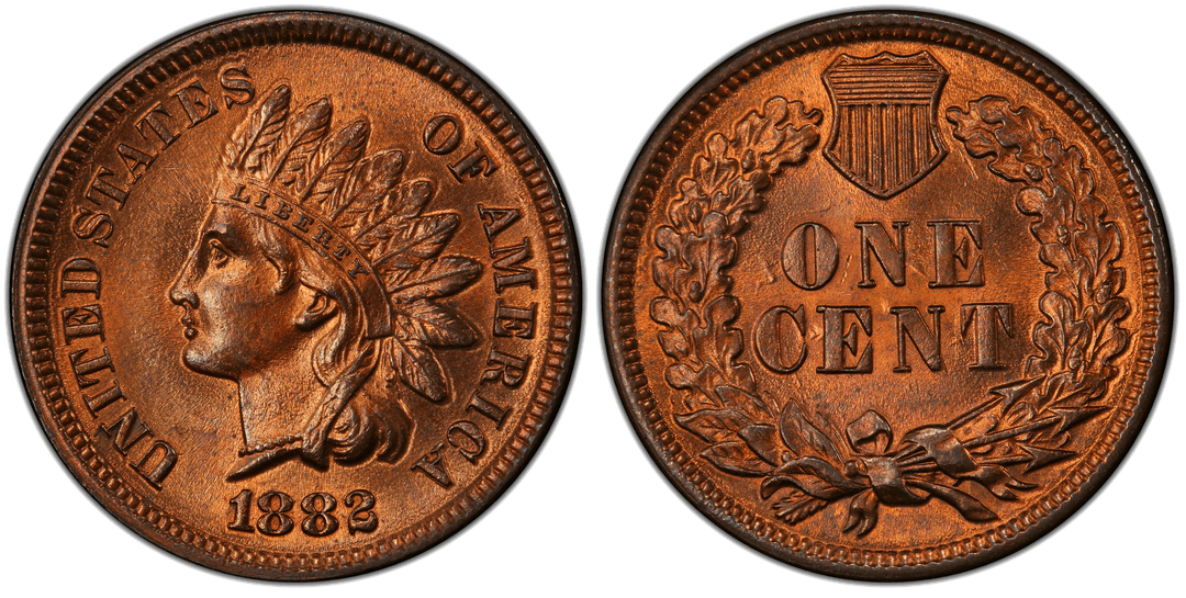 1882 Indian Head Cent Die Clash (Reverse)