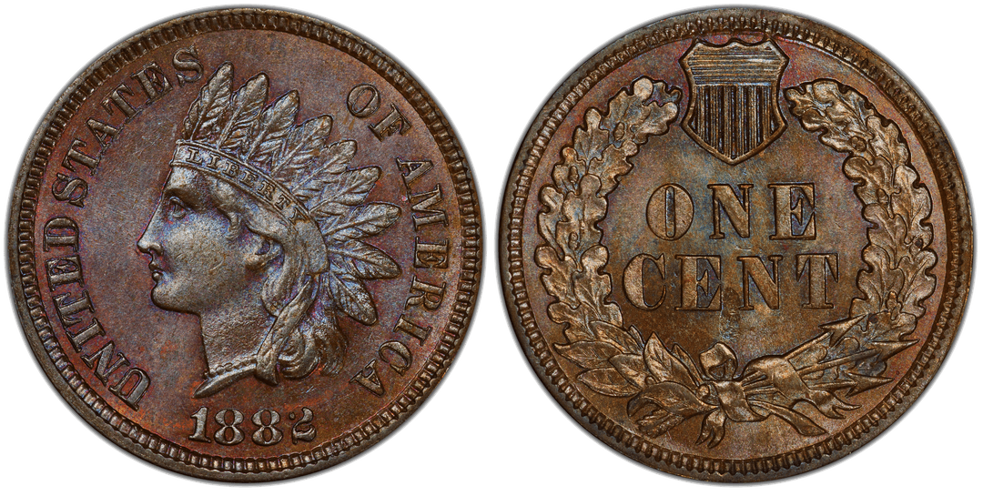 1882 Indian Head Cent Broken 2 FS-301 Snow-2