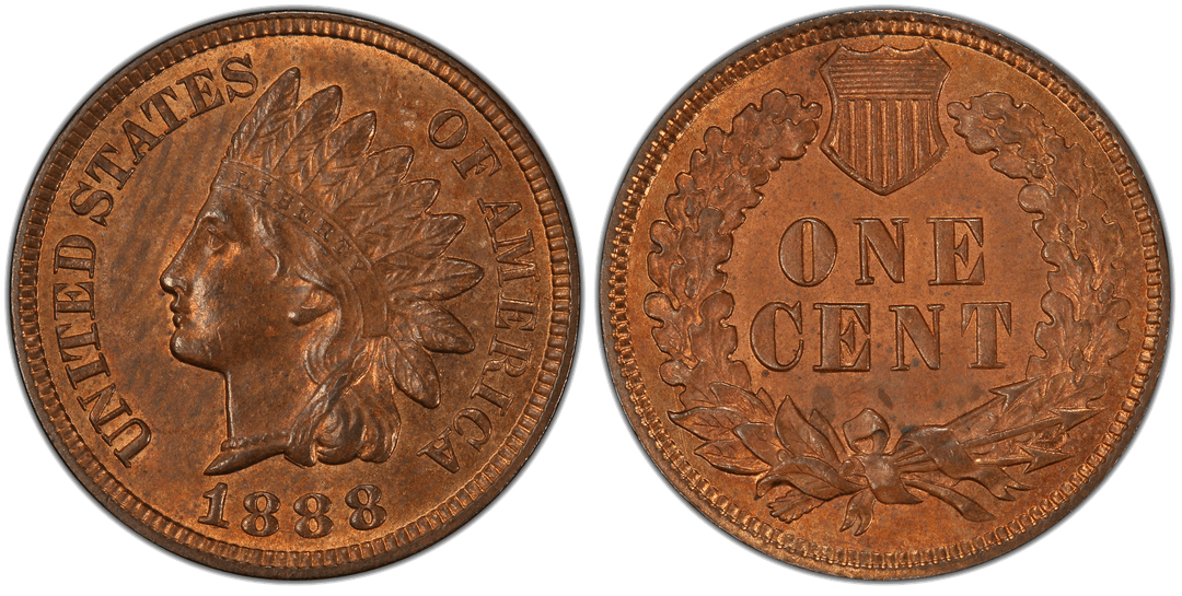 1888 Indian Head Cent Misplaced Date FS-303 Snow-27
