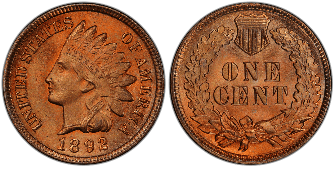 1892 Indian Head Cent Die Clash (Forehead/C)