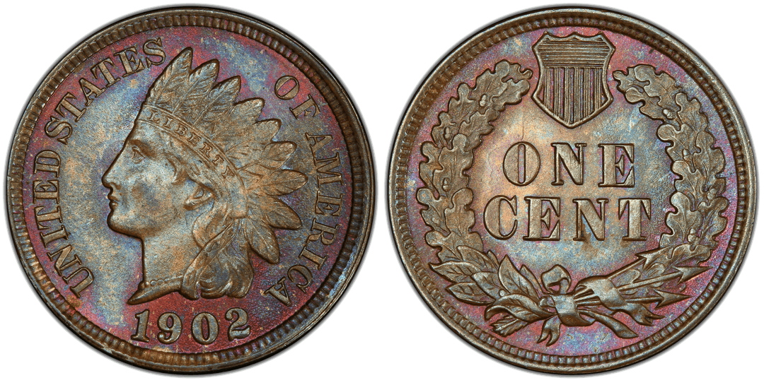 1902 Indian Head Cent Die Clash