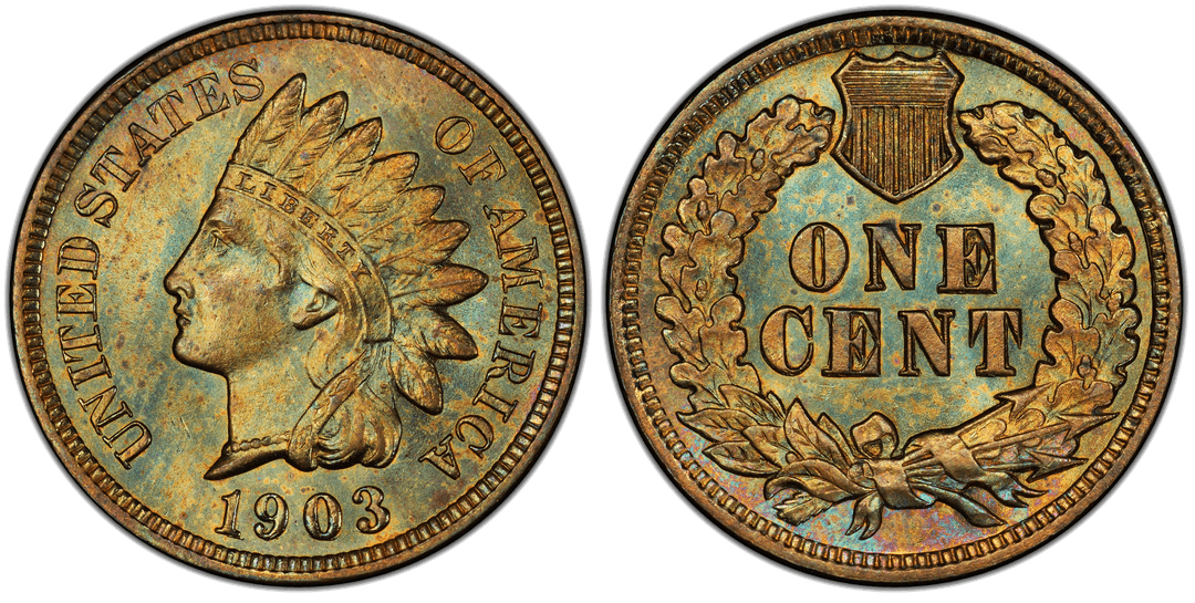 1903 Indian Head Cent Repunched Date FS-304 Snow-3