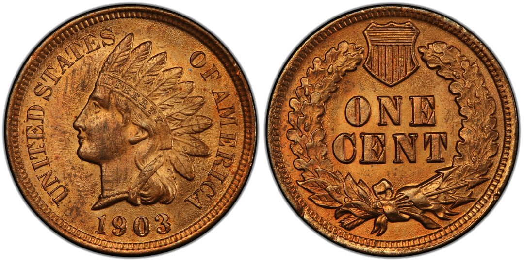 1903 Indian Head Cent Repunched Date FS-303 Snow-7