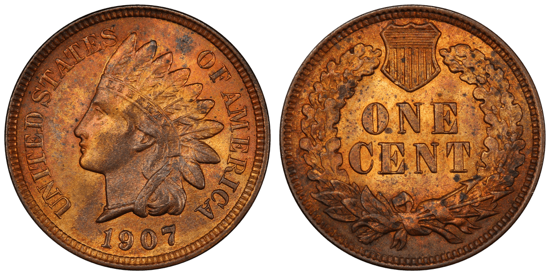 1907 Repunched Date error coin