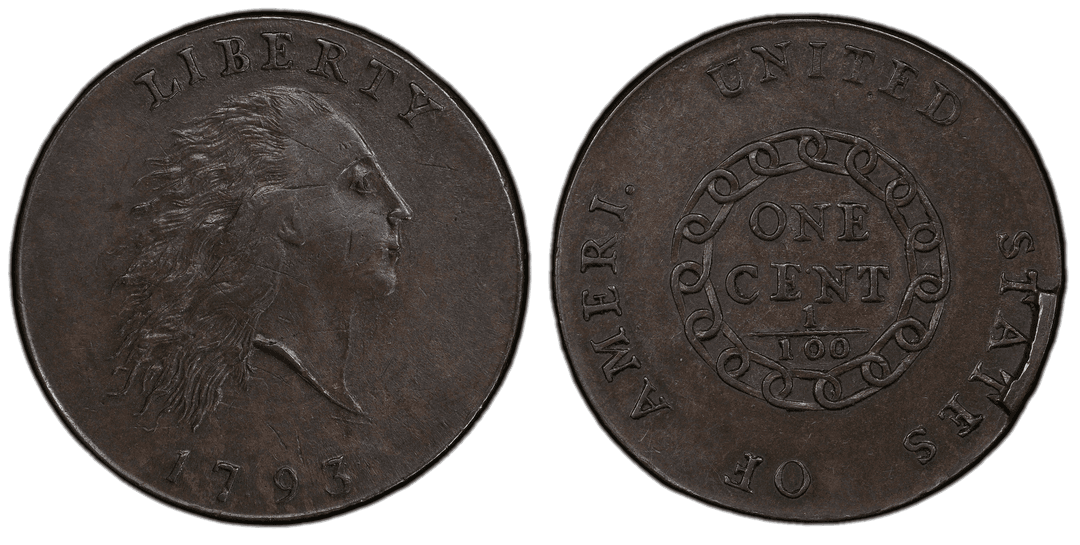 1793 Chain Cent (AMERI. Variety) Cud