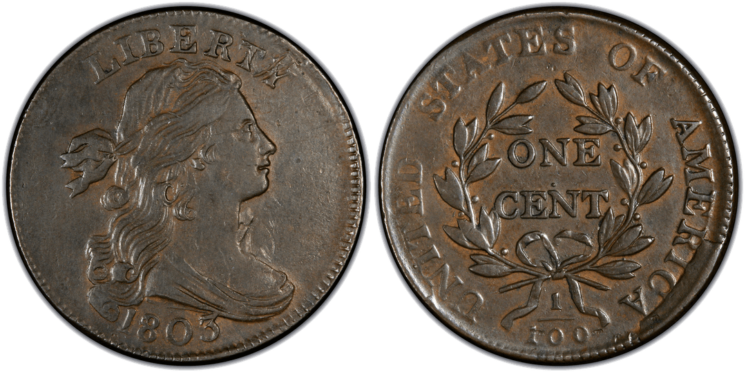 1803 Draped Bust Large Cent S-245 Reverse Cud