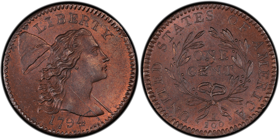 1794 Liberty Cap Large Cent (Head of 1794) Obverse Spiked Head