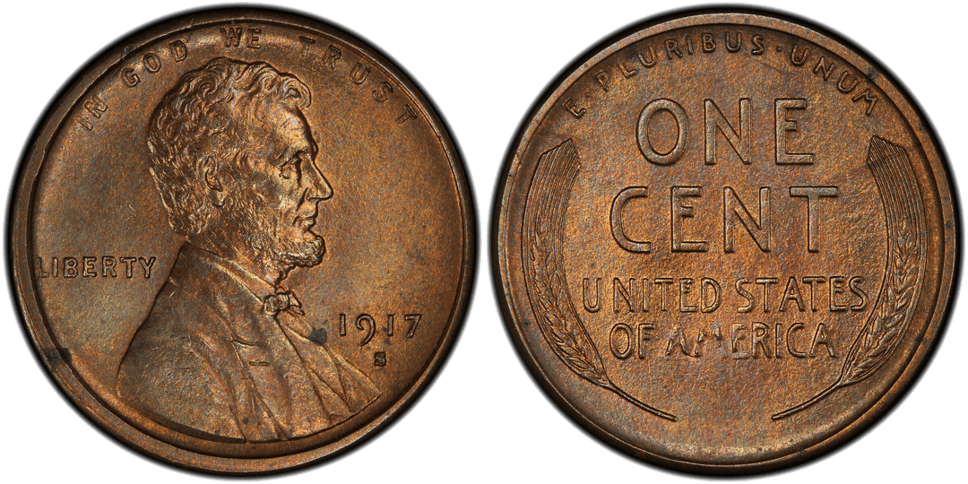 1917 (S) Lincoln Wheat Cent Misaligned Dies