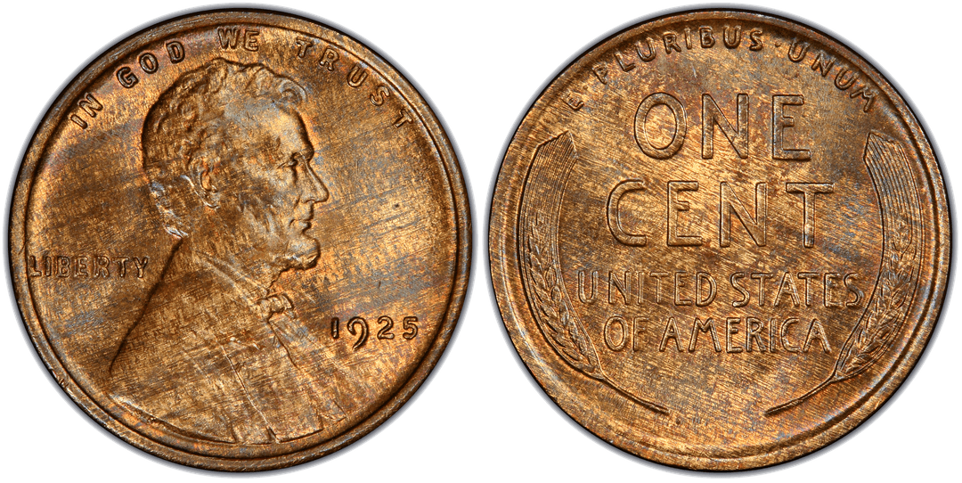 1925 Lincoln Wheat Cent Improper Alloy Mix