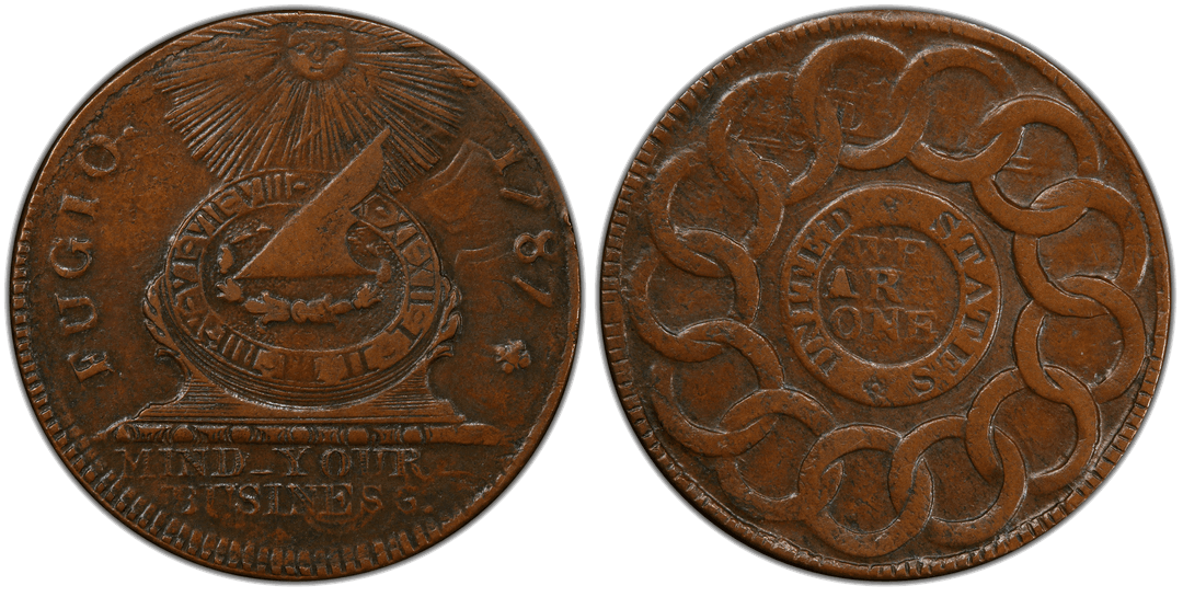 1787 Fugio Cent Die Clash