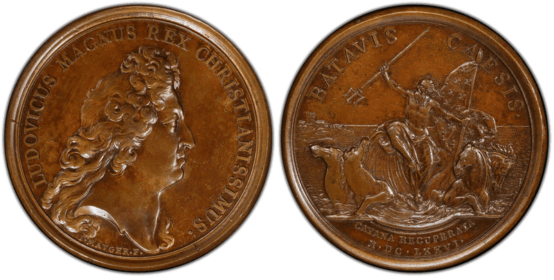 1676 Bronze Medal Betts-50, Ile de Cayenne