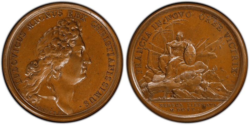 1690 Bronze Medal Betts-68, Quebec Preserved
