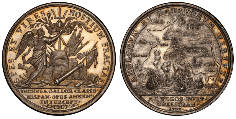 1702 Silver Medal Betts-101, Eimer-394 American Treasure