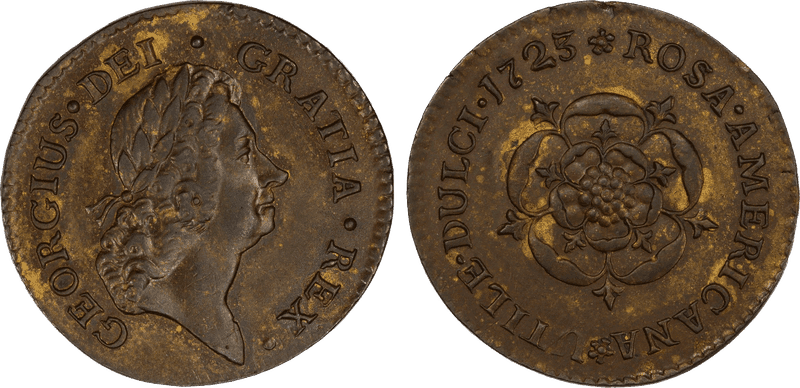 1723 1/2P Rosa Americana - Uncrowned