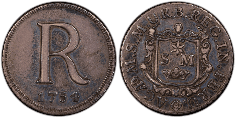 1754 Medal Betts-399, College at Lima
