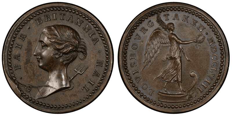 1758 Copper Medal Betts-413, Eimer-658