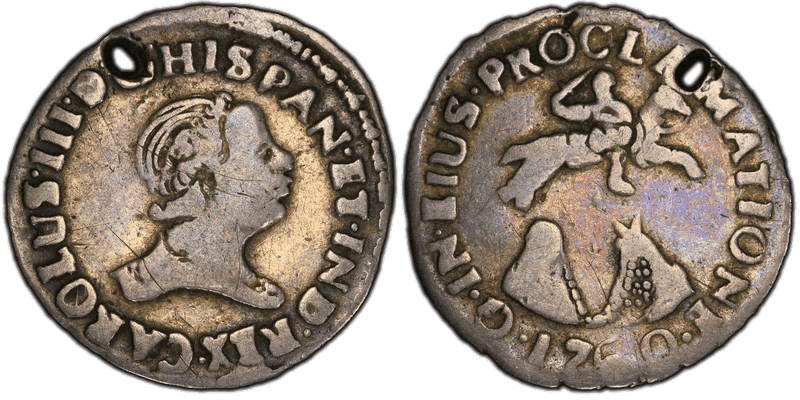 1760 Silver Medal Betts-462, Guatemala