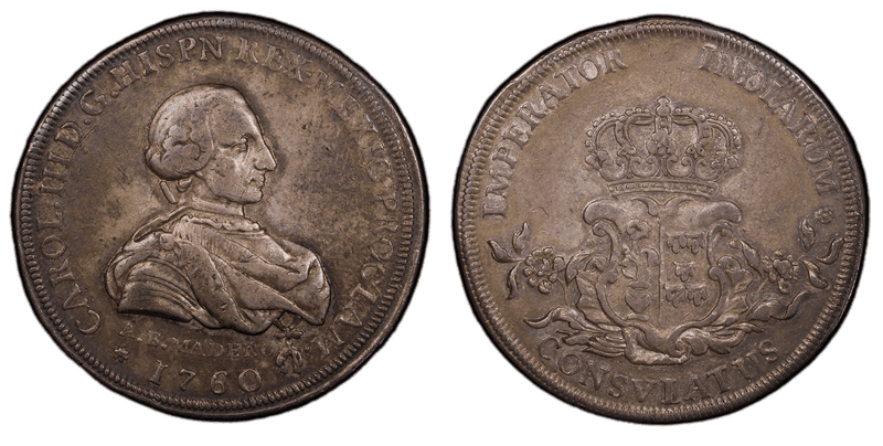 1760 Silver Medal Betts-483, Mexico City