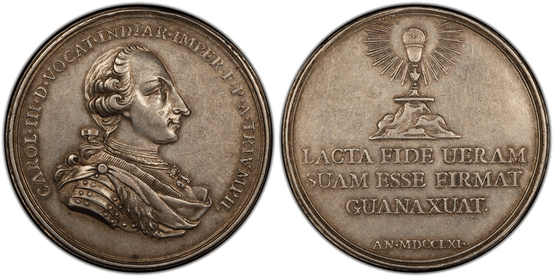 1761 Silver Medal Betts-458, American Proclamation