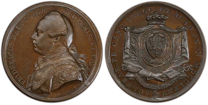 1775 Bronze Medal Betts-551, Lord North