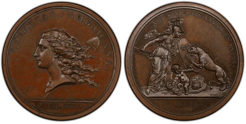 1776 (1783) Bronze Medal Betts-615 - Libertas Americana