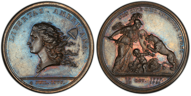1776 (1783) Silver Medal Betts-615 - Libertas Americana