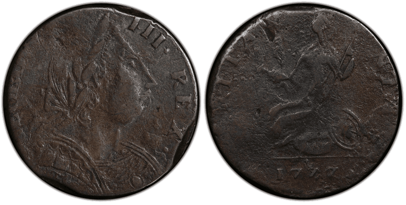 1777 1777' 1/2P Machin's-Related - Vlack 10-77A Half Penny