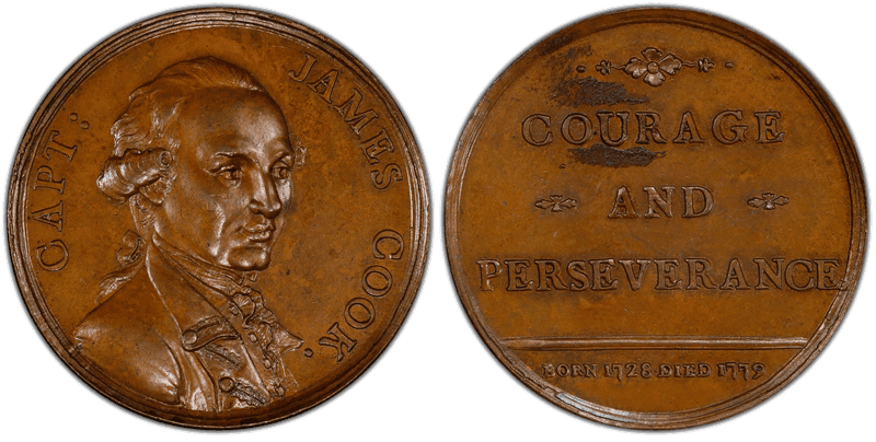 1779 Bronze Medal Betts-555, James Cook