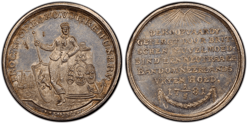 1781 Silver Medal Betts-573, Armed Neutrality