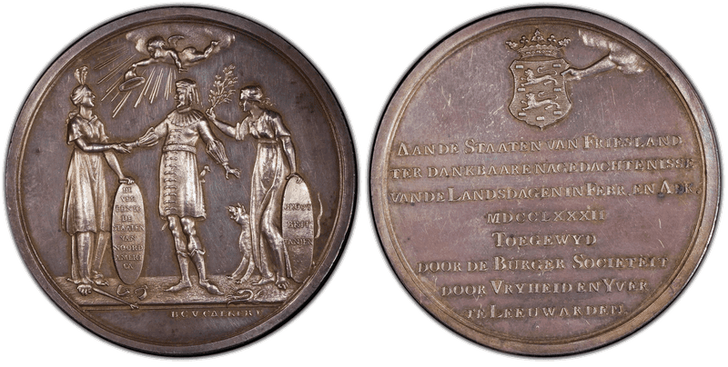1782 Silver Medal Betts-602, American Independence