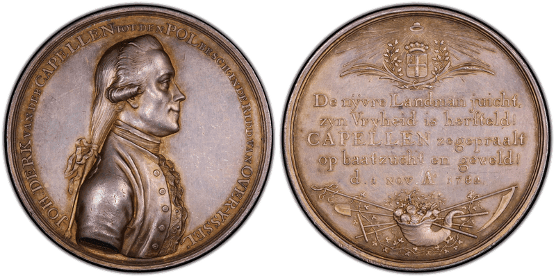 1782 Silver Medal Johan Derk