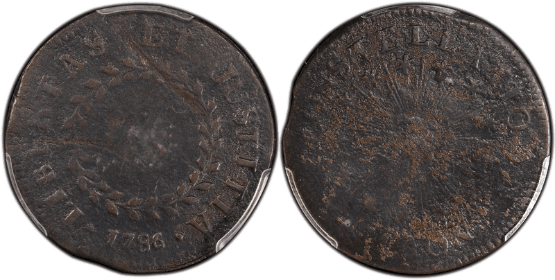 1786 1/2P Constellatio Nova Half Penny