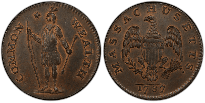 1787 Cent Massachusetts