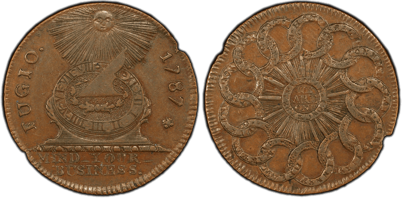 1787 Fugio Cent - American Congress Newman 1-CC