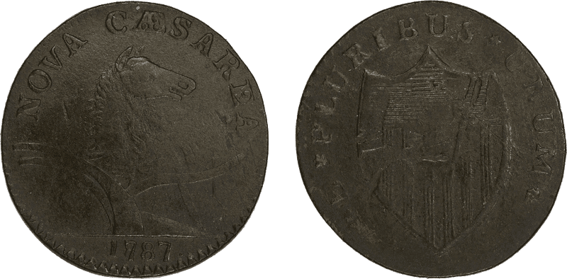 1787 NJ 1/2P 1787/1887 Half Penny