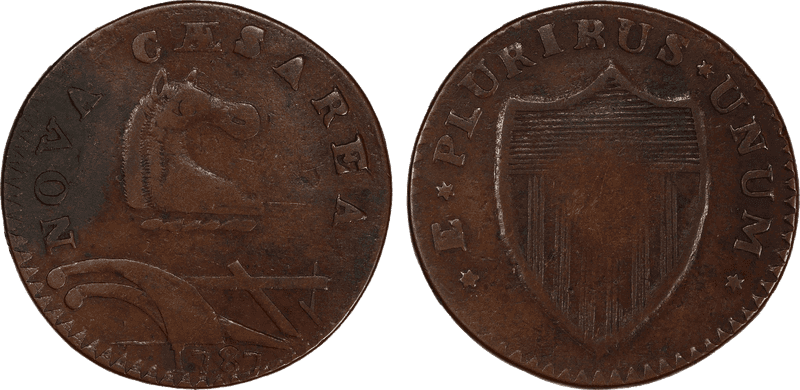 1787 NJ 1/2P PLURIRUS Half Penny